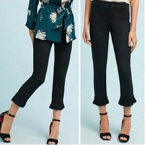 Cartonnier Black Quinton Ruffle Hem Pants